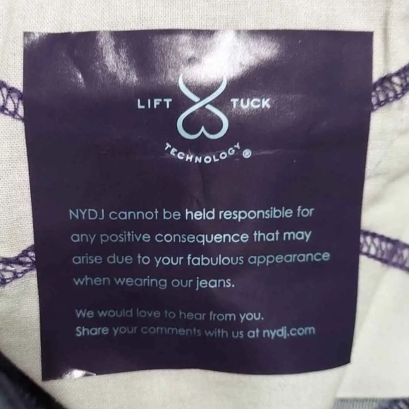 NWT NYDJ Women's Cuffed Ankle Straight Jeans Petite - Picture 9 of 9